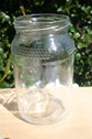 Honey Jar and Pump with Two Lids